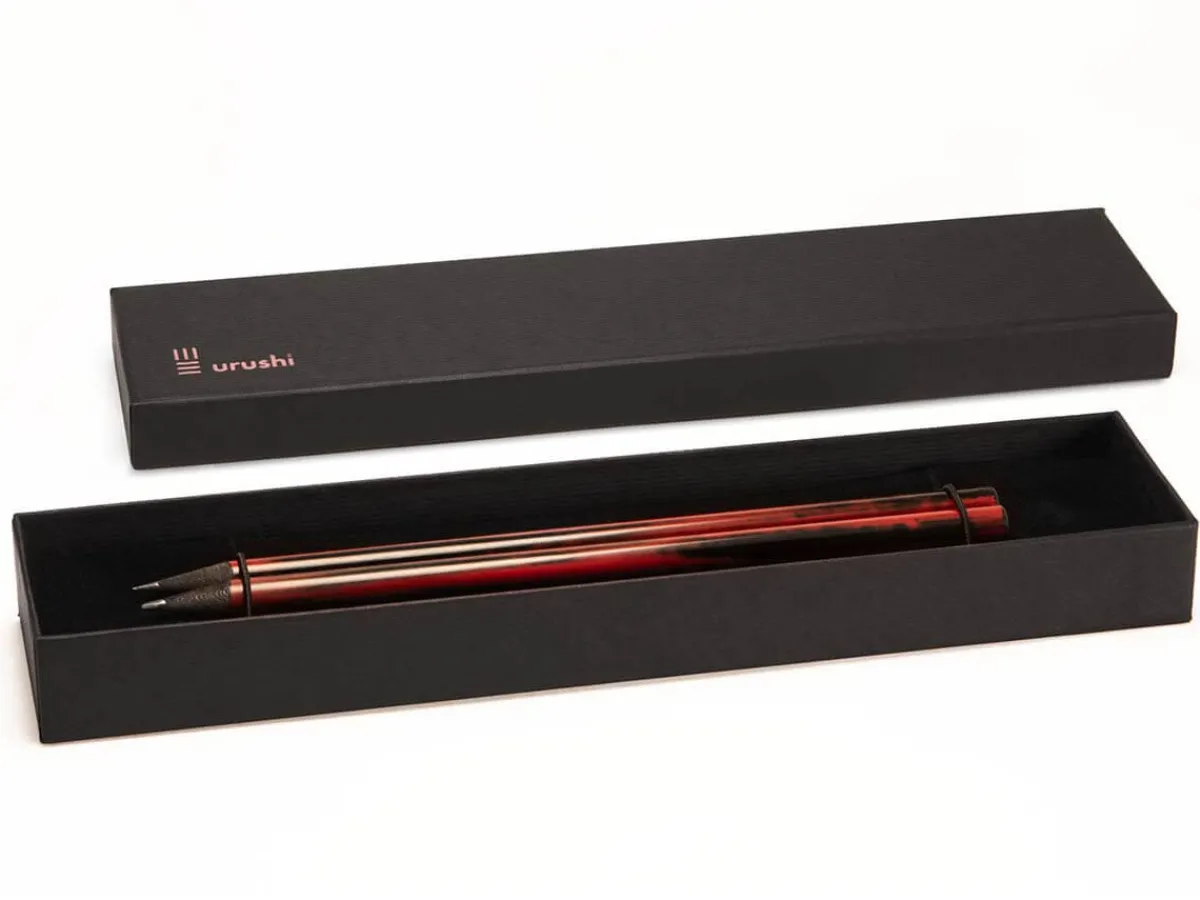 ORYOKI Bleistift-Set S Negoro-nuri, Urushi* Lacquerware