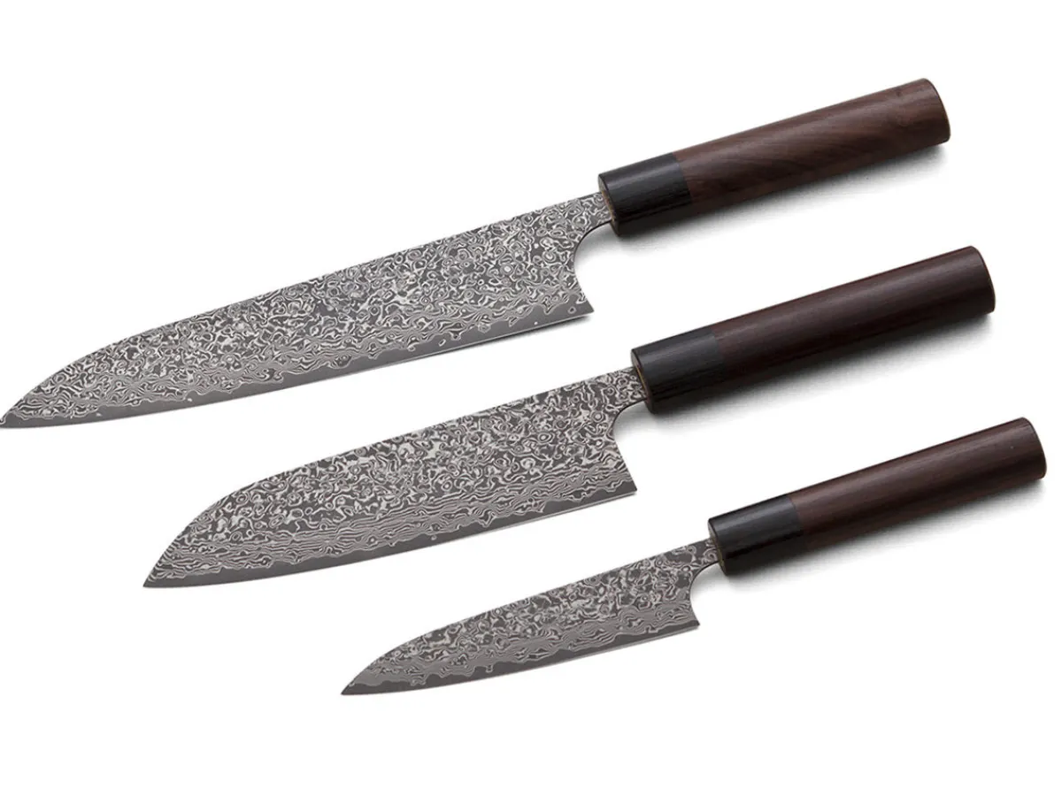 ORYOKI Damastmesser Set Santoku I* Messersets