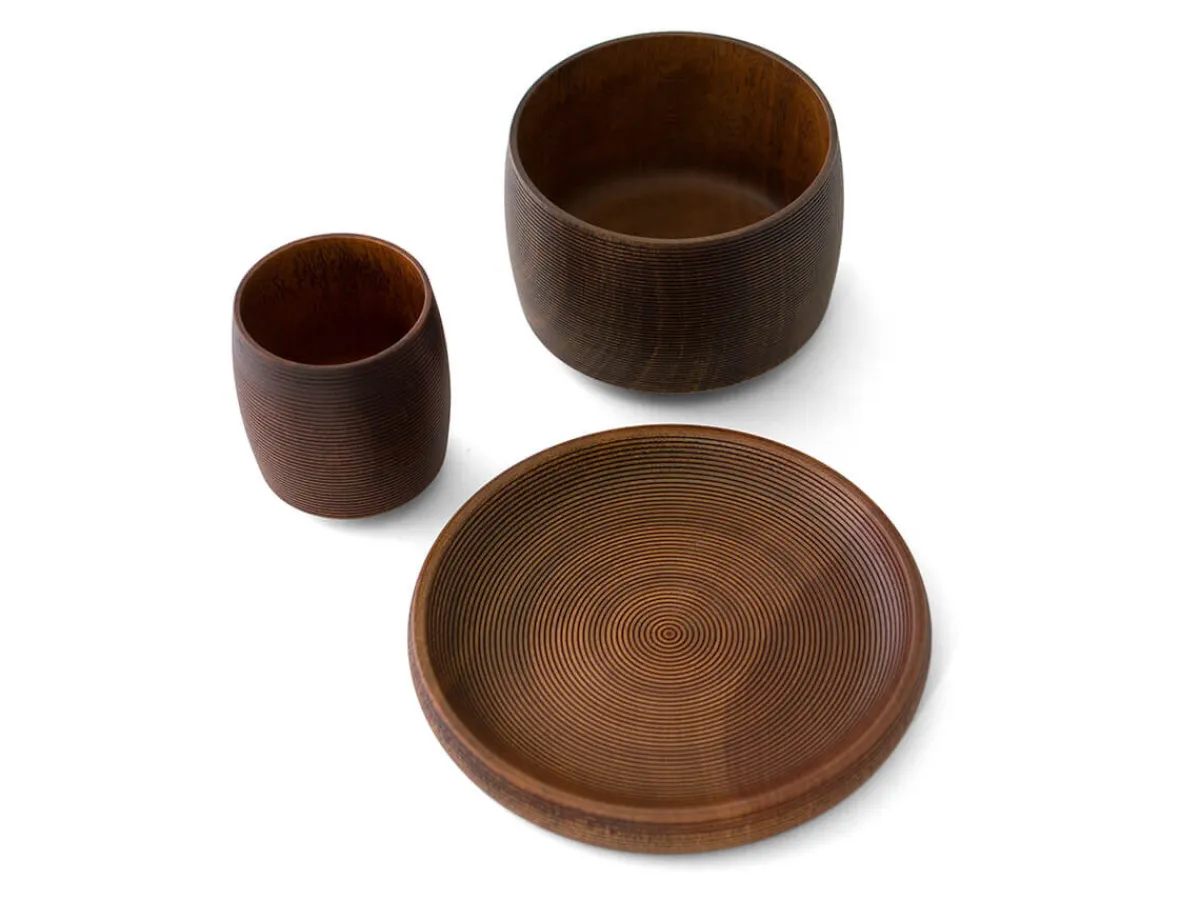 ORYOKI Geschirr-Set Turari Wan Sara braun* Lacquerware