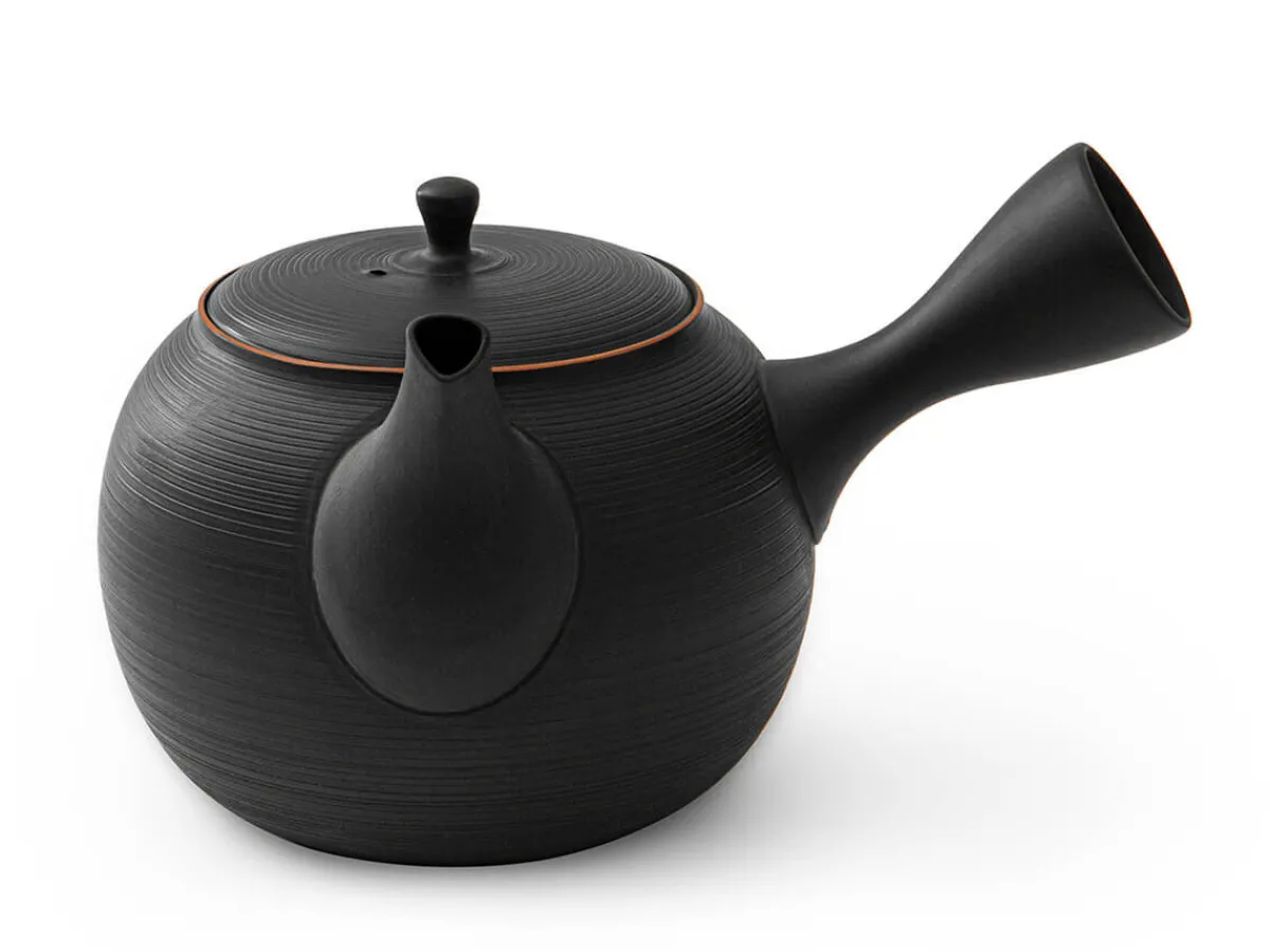 ORYOKI Japanisches Teeservice, 6-teilig, Kyusu Tokoname Sendan Sen Kaku* Japanische Teekannen | Teegeschirr