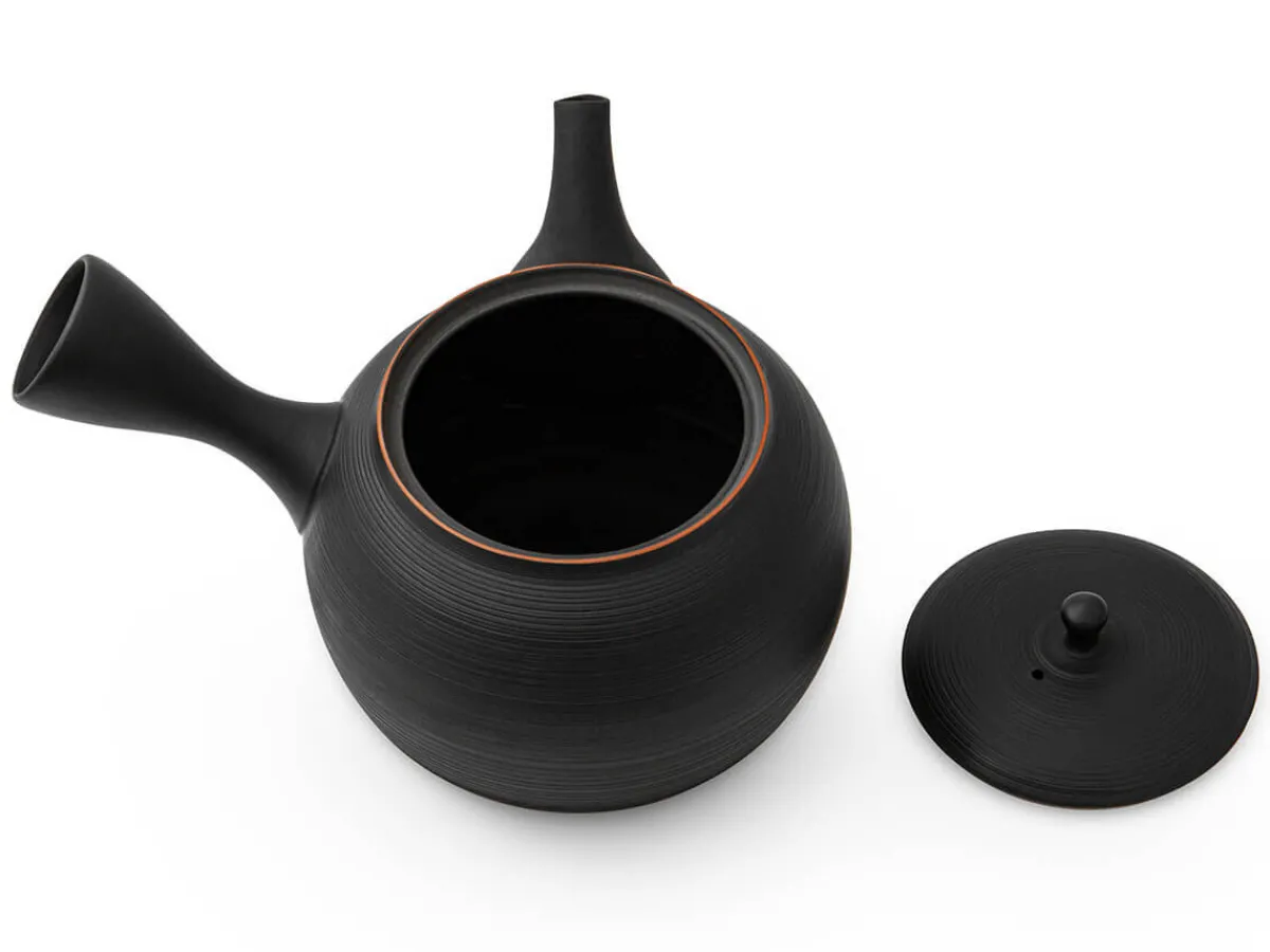 ORYOKI Japanisches Teeservice, 6-teilig, Kyusu Tokoname Sendan Sen Kaku* Japanische Teekannen | Teegeschirr