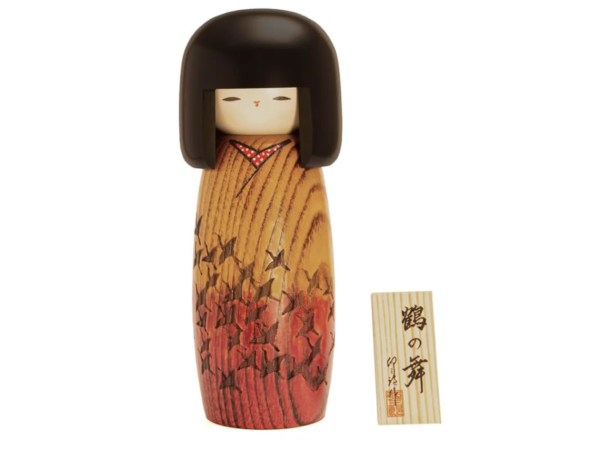 ORYOKI Kokeshi: Holzpuppe Tsuru no mai* Kokeshi