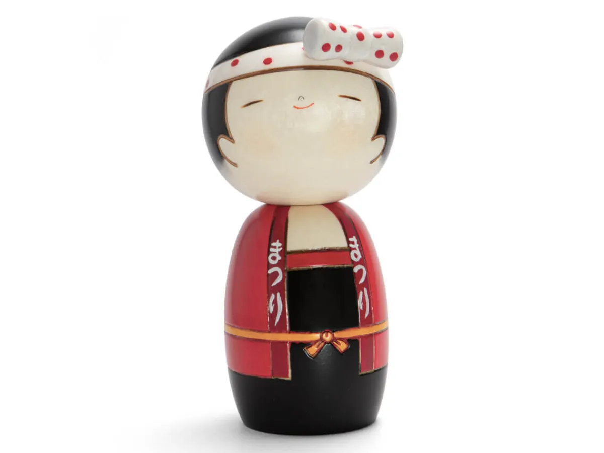 ORYOKI Kokeshi: Holzpuppe Wasshoi girl* Kokeshi