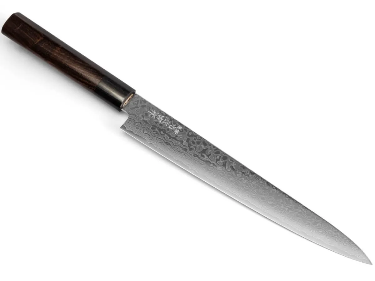 ORYOKI KYUSAKICHI ZA Damascus Sujihiki 240, 69 Lagen* Sashimi Messer | Damastmesser