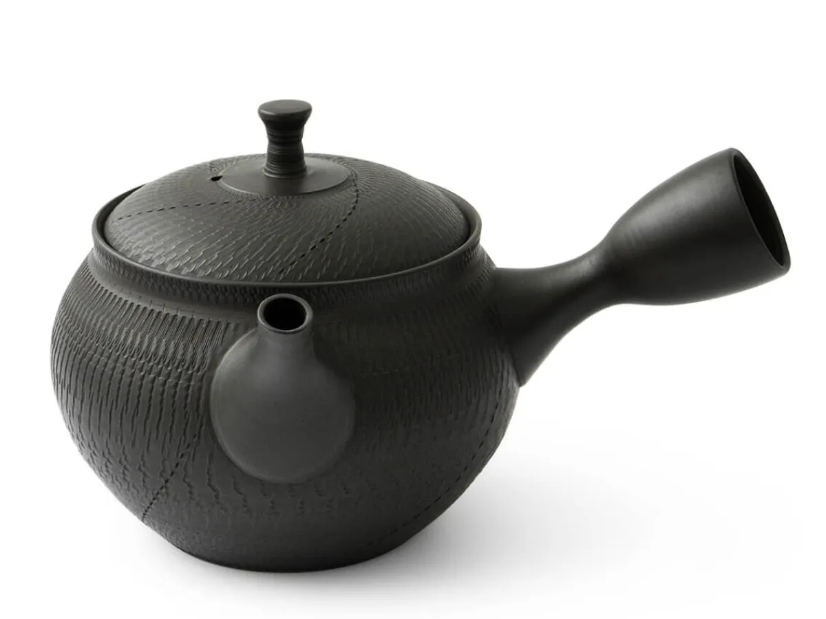 ORYOKI Kyusu Kuro Fukuro Biri, 360 ml, von Tatsuo Umehara* Japanische Teekannen | Teegeschirr