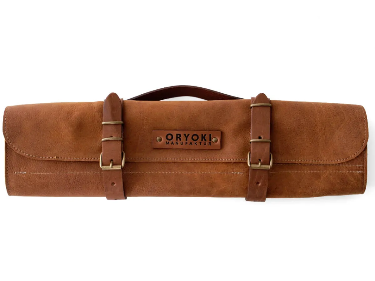 ORYOKI Messer-Tasche, Leder, Cognac* Messer-Zubehör