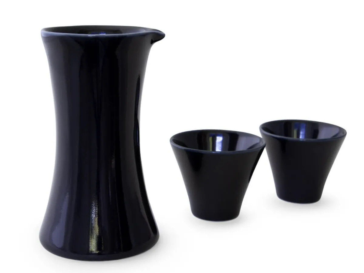 ORYOKI Sake Set Gen, Arita Porzellan, indigo* Sake