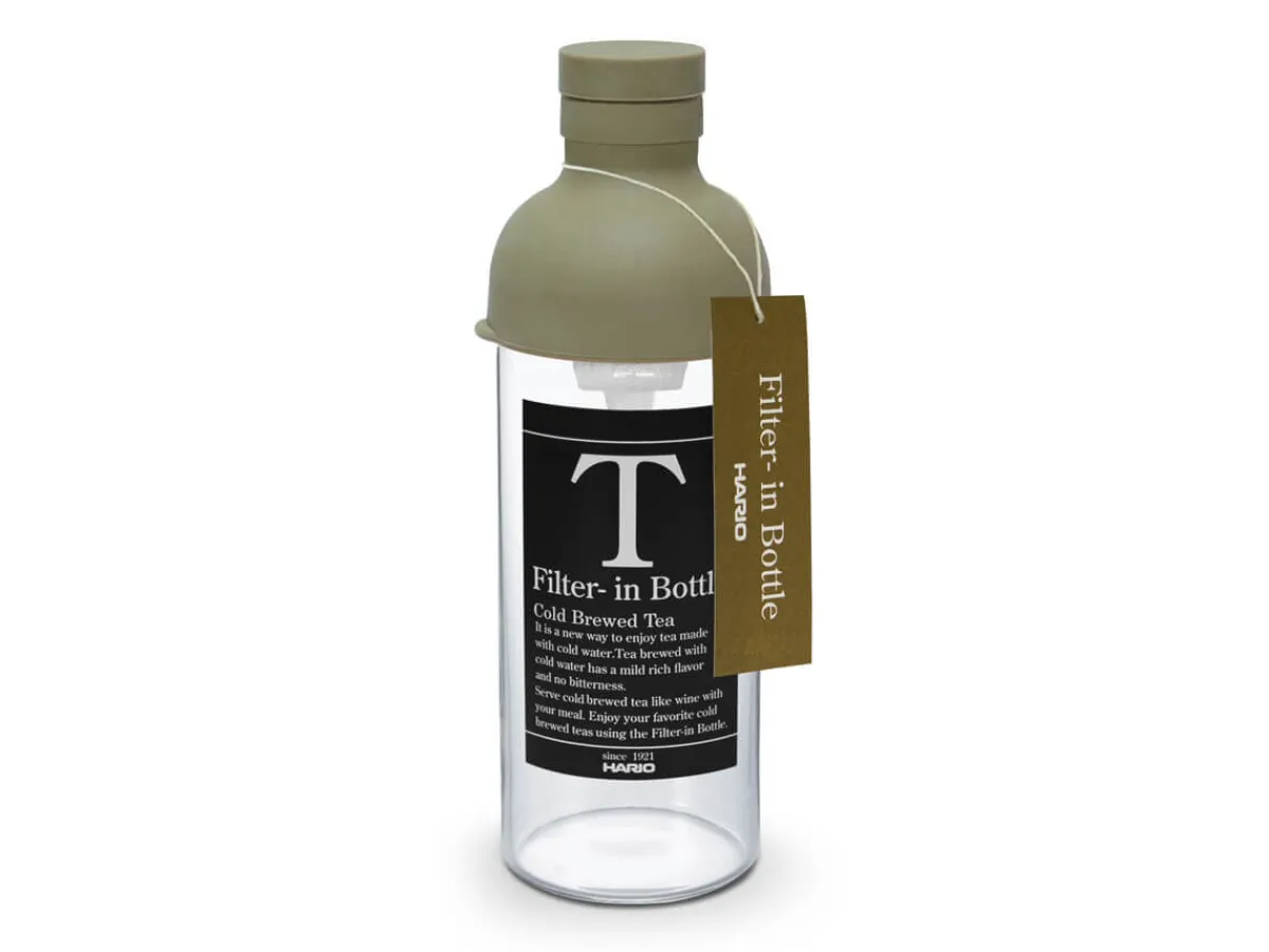 ORYOKI Teeflasche mit Sieb, HARIO Filter in Bottle, 300 ml, grün* Mizudashi (Tee Kalt Aufgießen)