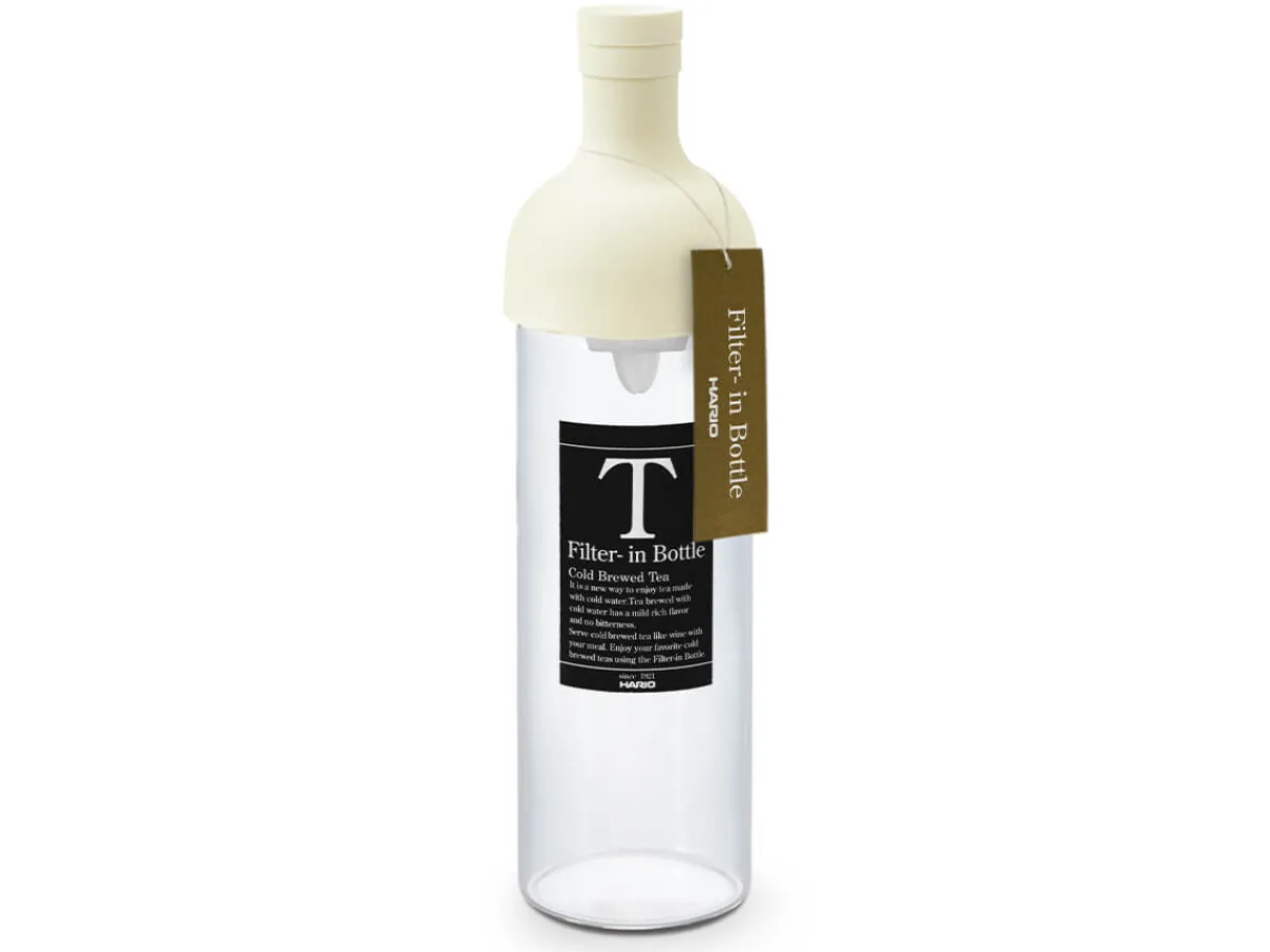 ORYOKI Teeflasche mit Sieb, HARIO Filter in Bottle, 750 ml, white* Mizudashi (Tee Kalt Aufgießen)