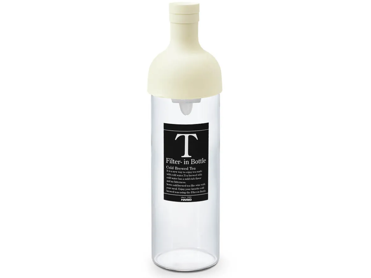 ORYOKI Teeflasche mit Sieb, HARIO Filter in Bottle, 750 ml, white* Mizudashi (Tee Kalt Aufgießen)