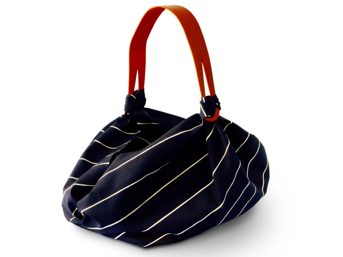 ORYOKI Umhängetasche Furoshiki Sutoraipu, marine, 70 cm* Furoshiki