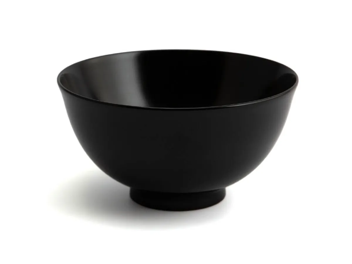 ORYOKI Urushi Reisschale Kenro L, schwarz* Holzschalen | Lacquerware